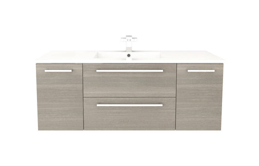 Cutler Silhouette Collection 48″ 2 Drawer / 2 Door Wall Hung Bathroom Vanity Aria - Renoz