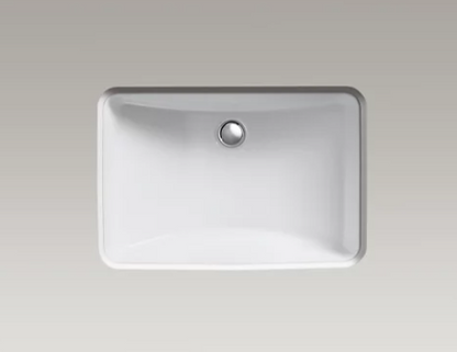 Kohler Ladena 20-7/8" X 14-3/8" X 8-1/8" Undermount Bathroom Sink With Glazed Underside - Black