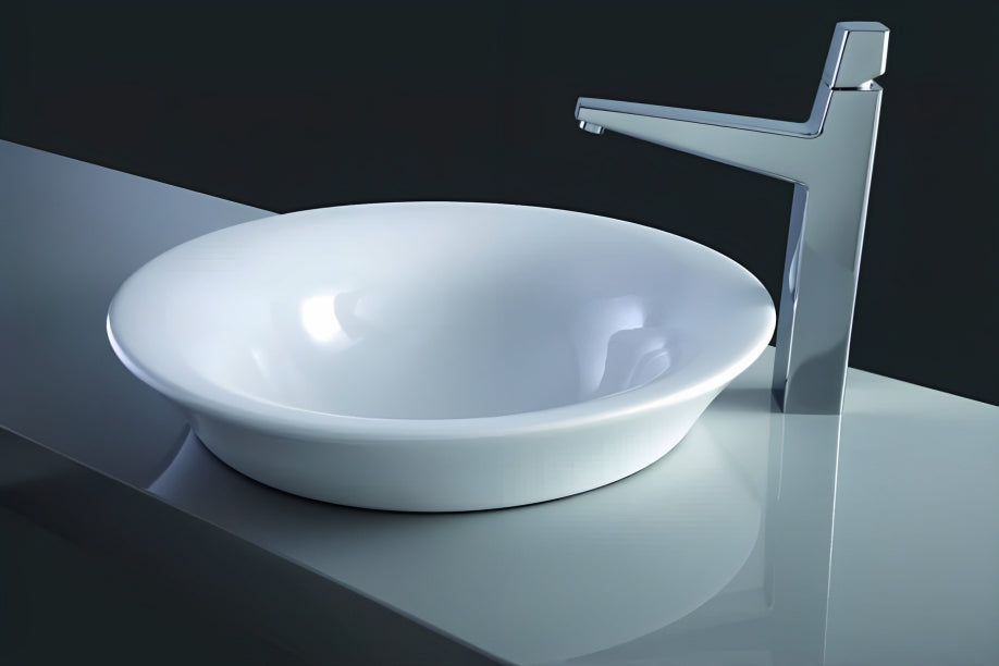 PierDeco Elisa Semi-recessed Washbasin Round Without Overflow -C53305-ELISA