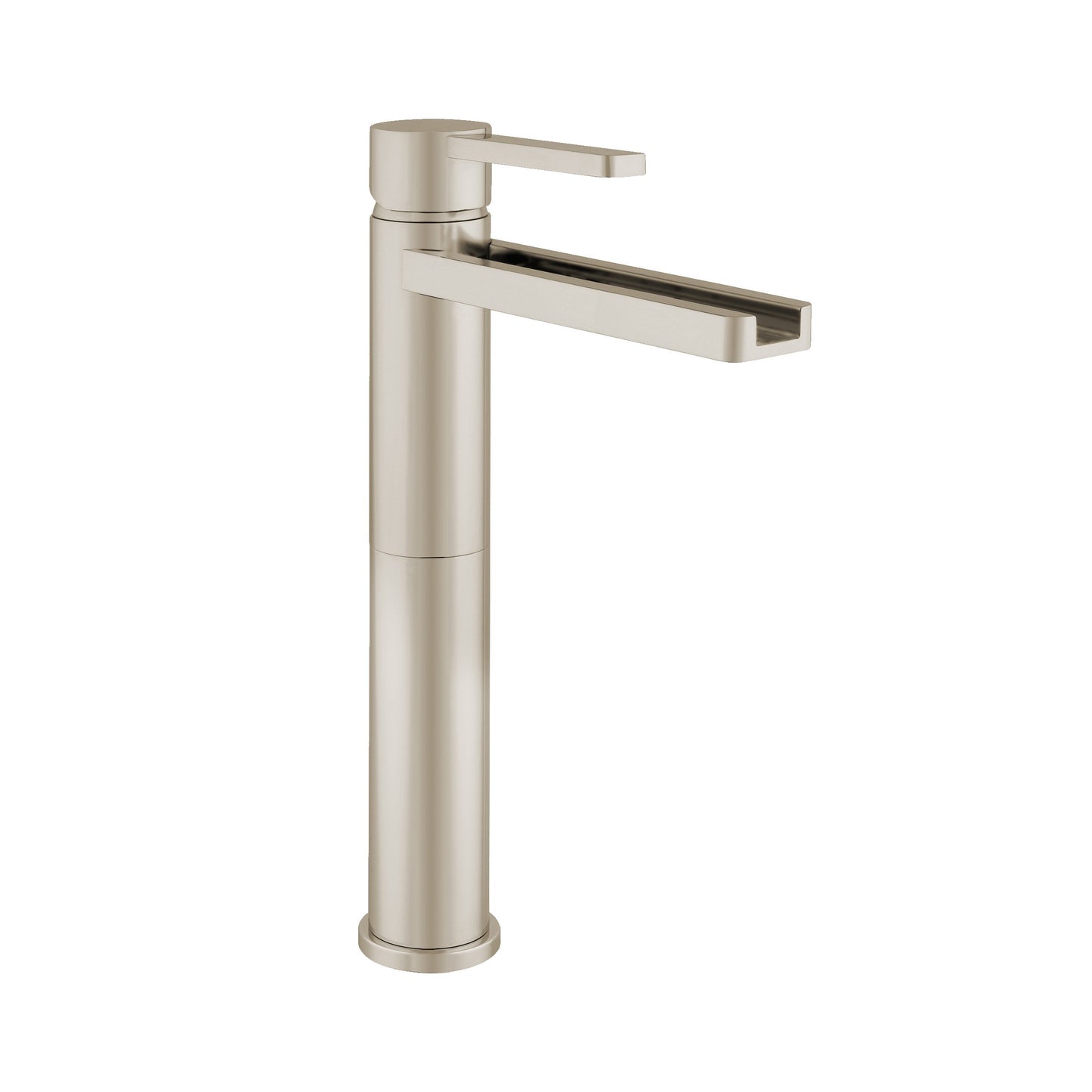 Aquadesign Products Lavabo haut monotrou – Drain inclus (Aqua 500019) – Nickel brossé