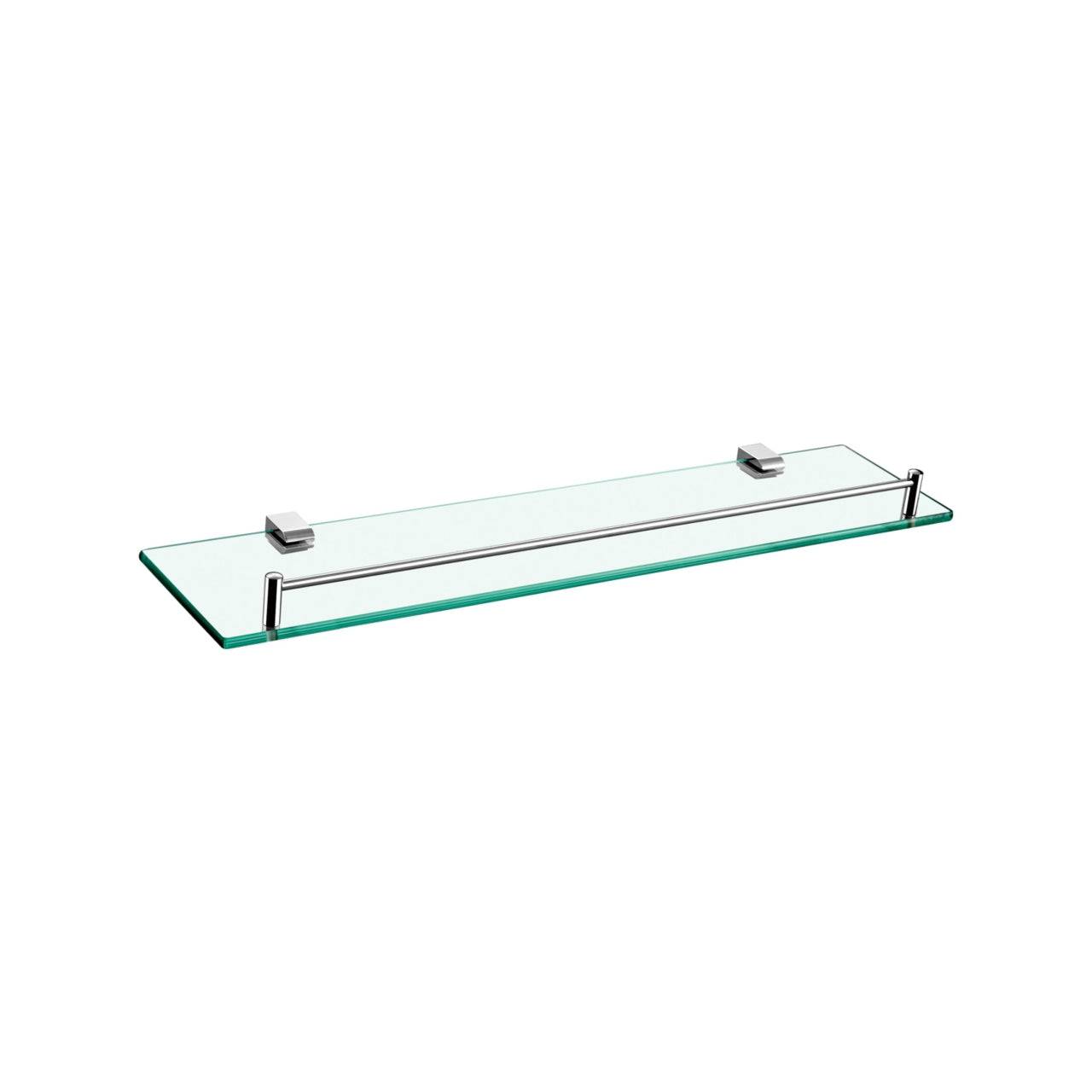 Kube Bath Aqua Chiaro Glass Shelve – Chrome - Renoz