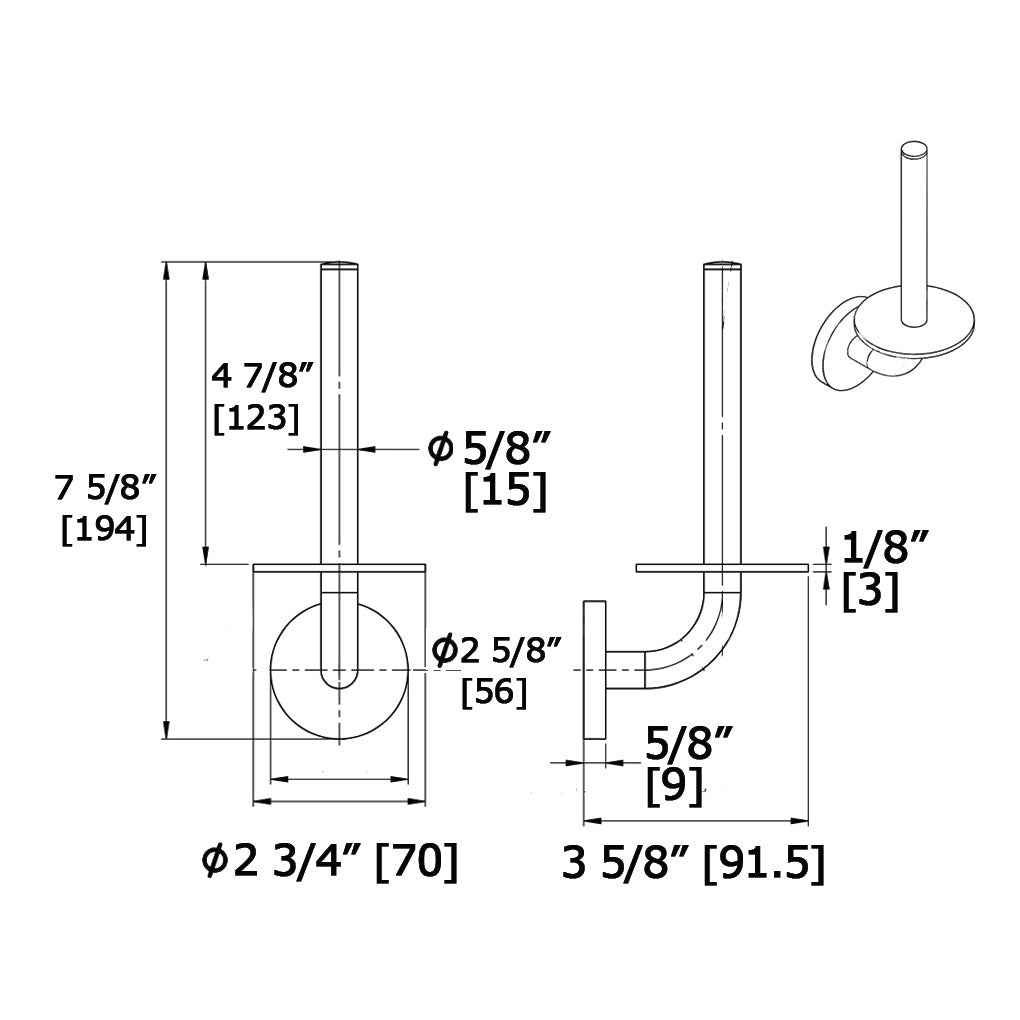 Laloo Extra Roll Paper Holder 5305