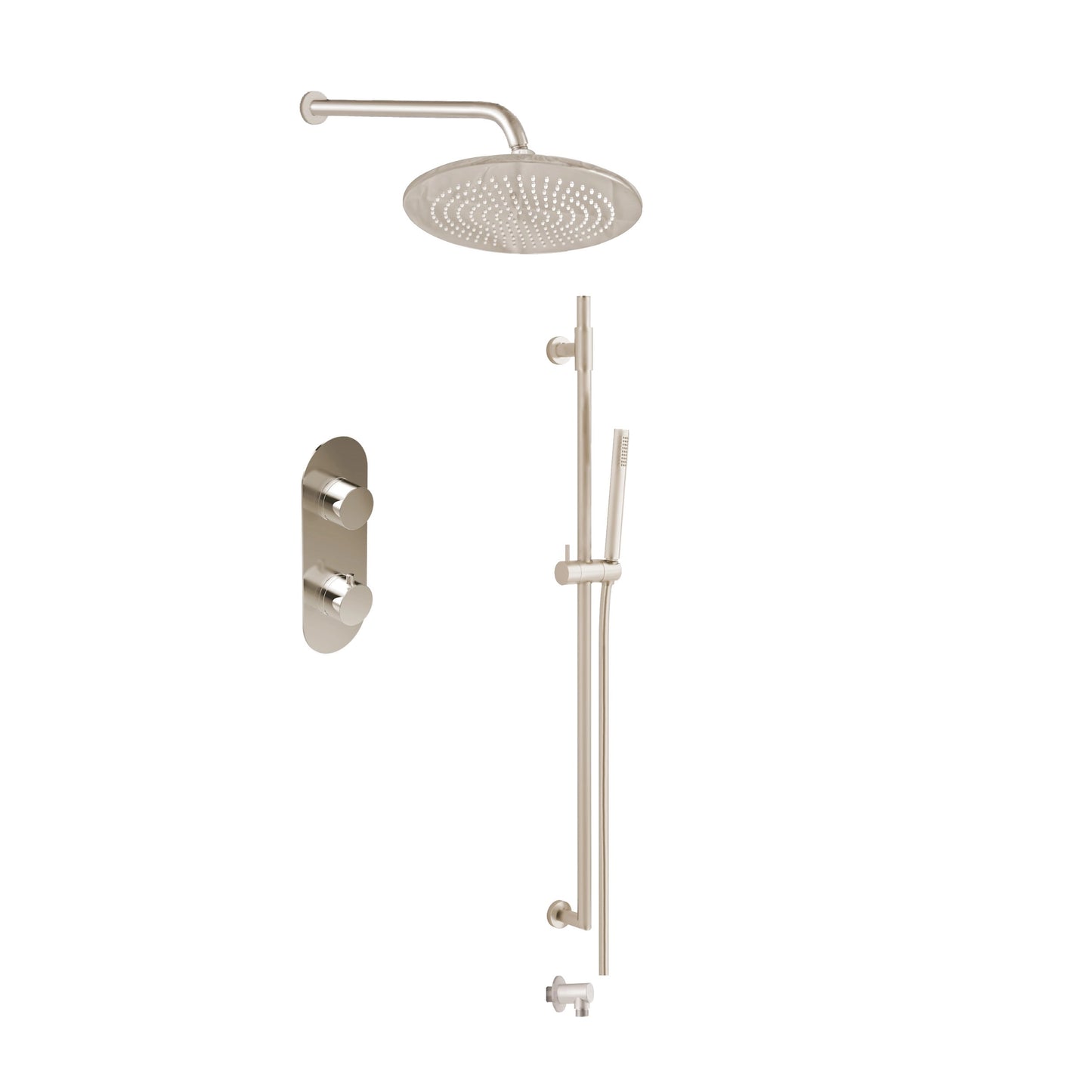 Ensemble de douche Aquadesign Products (Système X10SF), nickel brossé