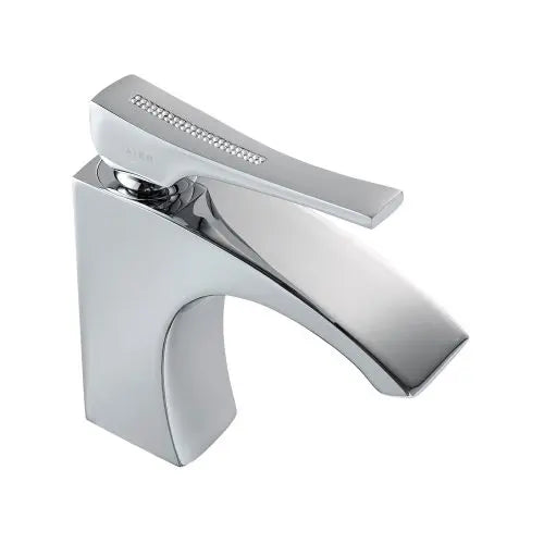 Aquadesign Skip Diamond Single Hole Lavatory Faucet With Drain Included 59004