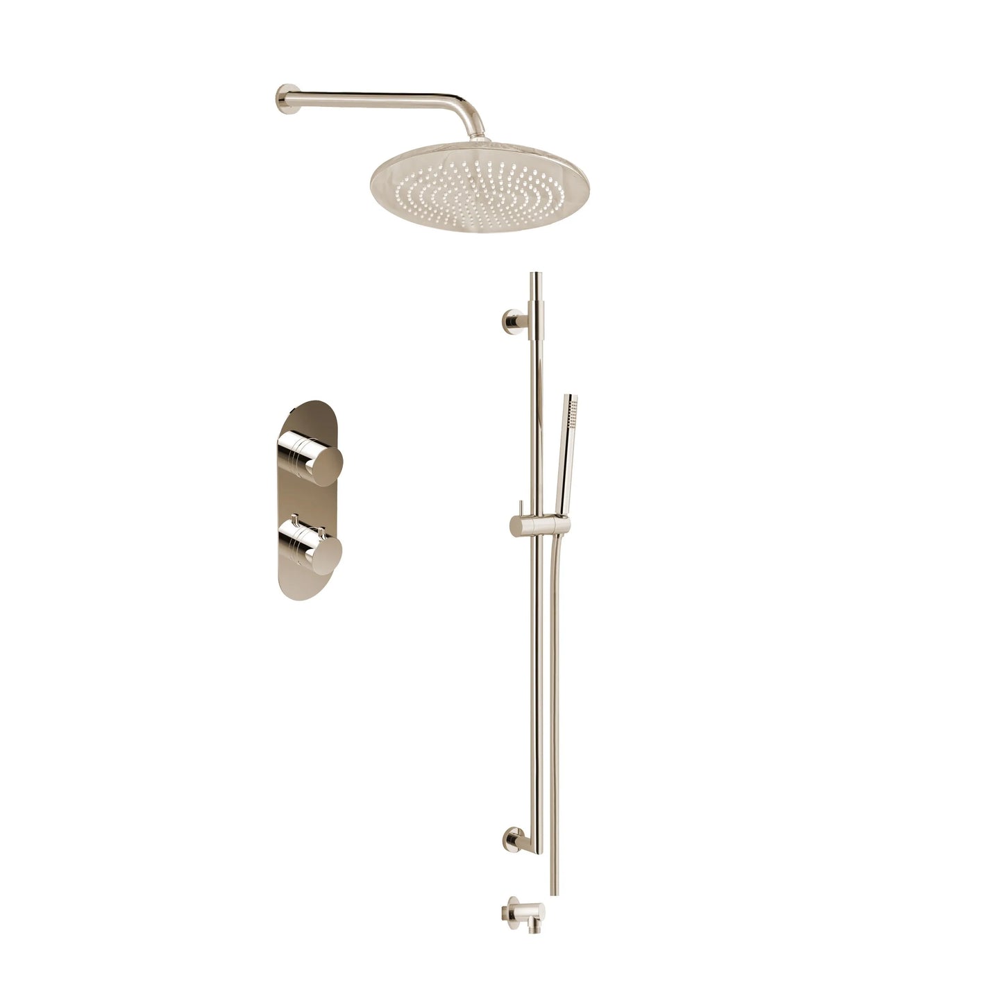 Ensemble de douche Aquadesign Products (Système X10SF), nickel poli