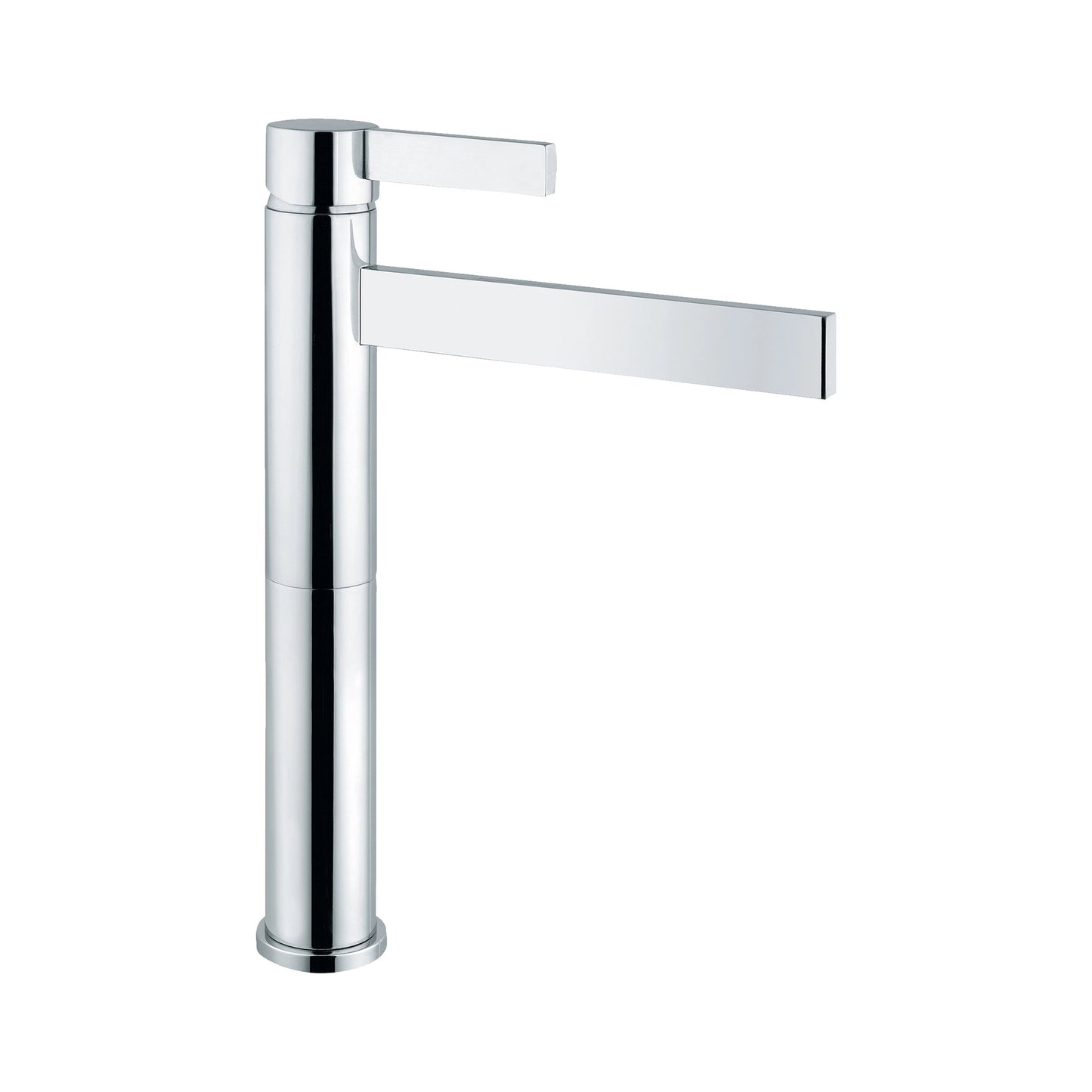 Aquadesign Products Tall Single Hole Lav – Drain Included (Caso 500016) - Chrome