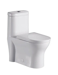 Liro Canada Toilette carrée une pièce à jupe entièrement allongée Mia, 12 po