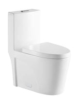 Liro Canada Toilette carrée une pièce à jupe allongée Luna de 12 po