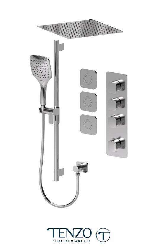 Tenzo - Delano Shower Kit With 3 Functions DET43-601658