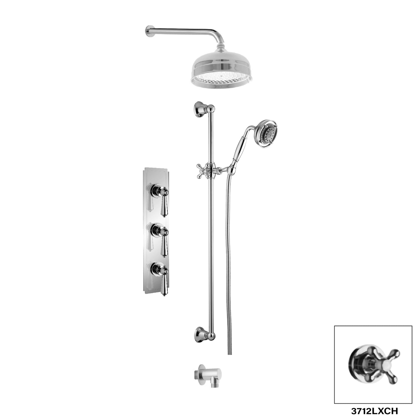 Ensembles de douche Aquadesign Products (London 3712LL) - Chrome