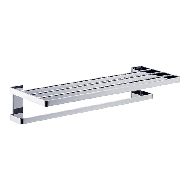 Laloo Towel Shelf With Single Bar 6262