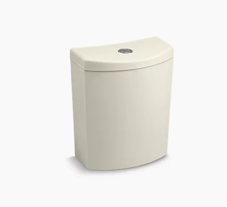 Kohler Persuade Curv Dual-Flush Toilet Tank - Biscuit