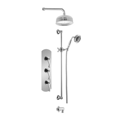 Ensemble de douche Aquadesign Products (Classic 3711CLAS) - Chrome