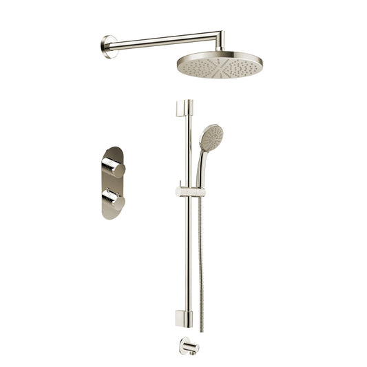 Ensemble de douche Aquadesign Products (Système X10), nickel poli