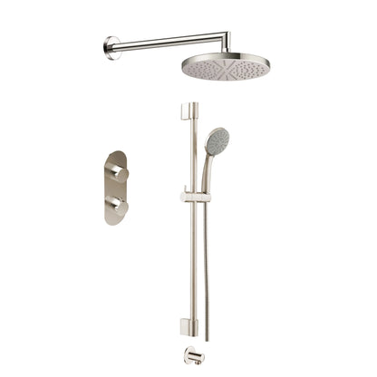 Ensemble de douche Aquadesign Products (Système X10), nickel brossé