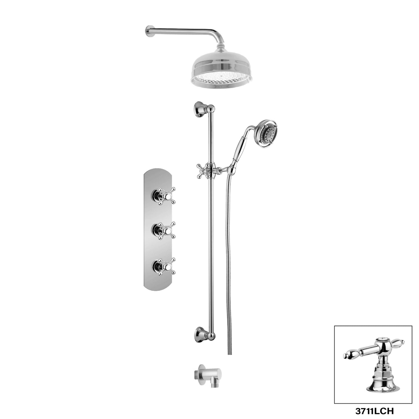 Ensemble de douche Aquadesign Products (Julia 3711JX) - Chrome