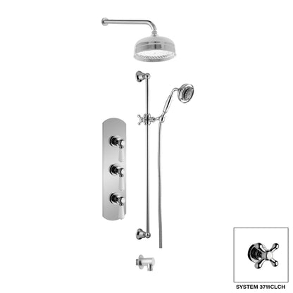 Ensemble de douche Aquadesign Products (Colonial 3711CL) - Chrome