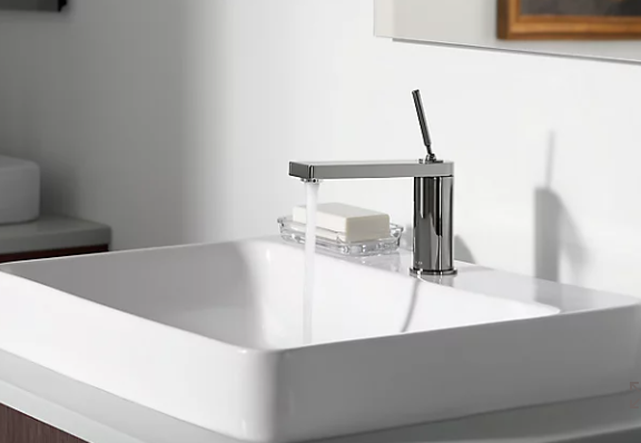 Kohler Lavabo de salle de bain vasque rectangulaire Vox avec trou de robinet unique