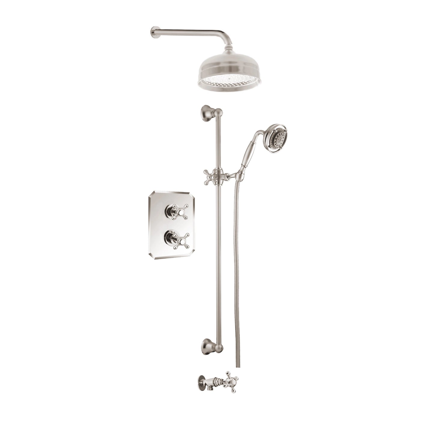 Ensemble de douche Aquadesign Products (Julia 37JX), nickel brossé