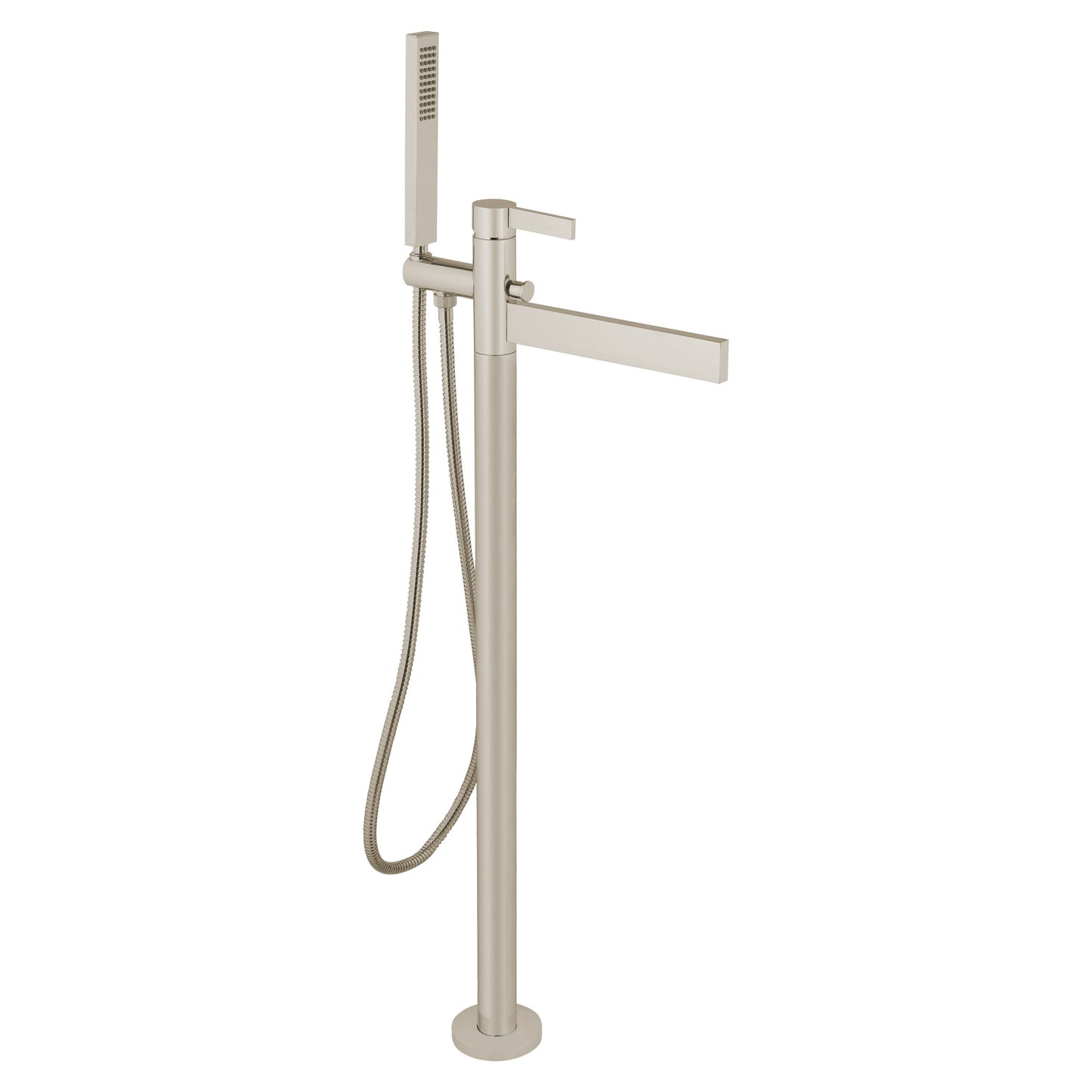 Aquadesign Products Floor Mount Tub Filler (Caso 700018) - Brushed Nickel