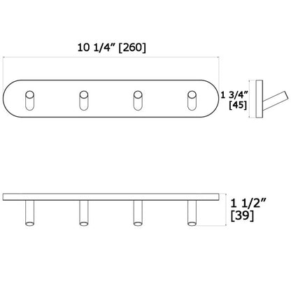 Laloo Quad Hook Strip 7115-4