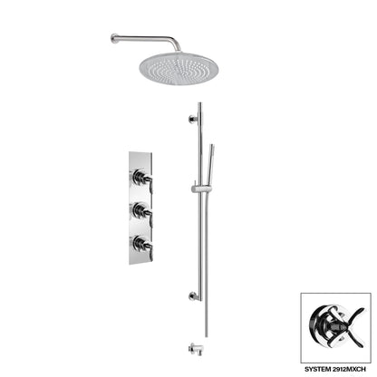 Aquadesign Products Kits de douche (Manhattan 2912ML) - Chrome