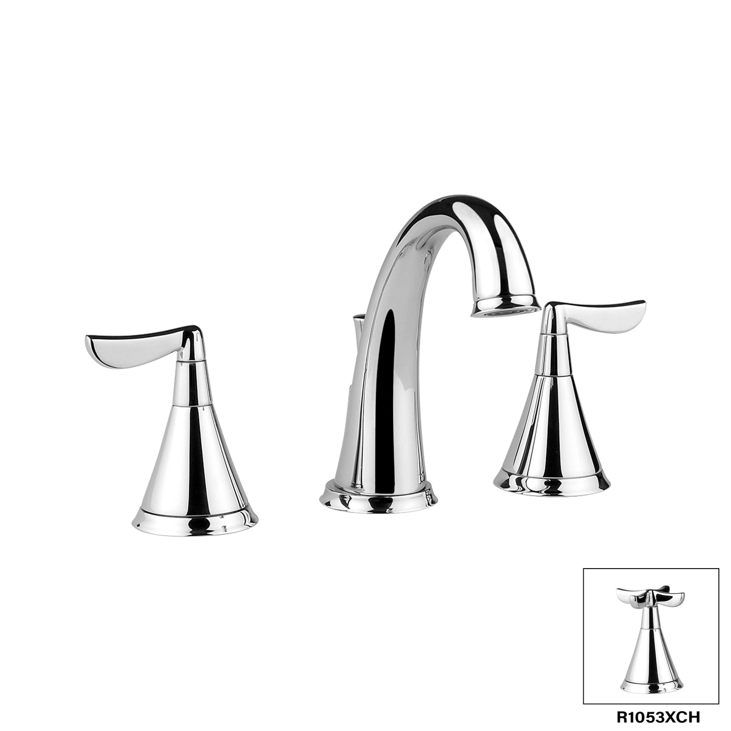 Aquadesign Products Widespread Lav – Drain Included (Manhattan R1053L) - Chrome