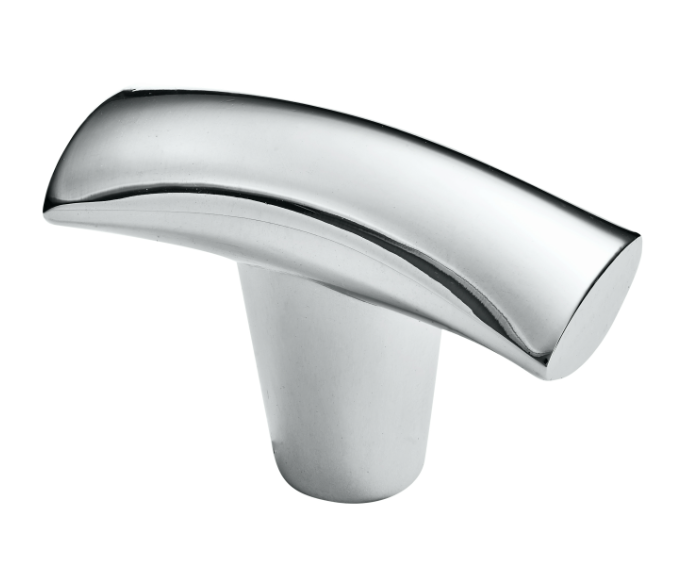 Marathon Hardware Dunbar Modern T-Knob (9370) - Chrome poli