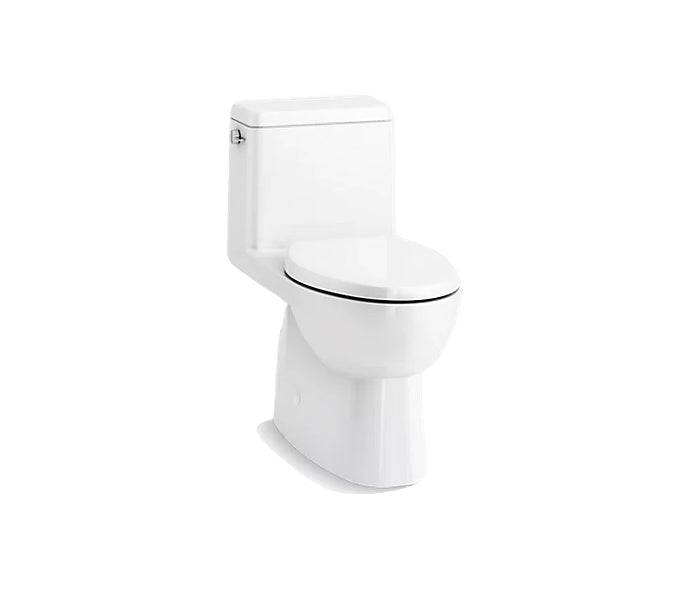 Kohler Reach Comfort Height 29" One Piece Compact Elongated 1.28 Gpf Chair Height Toilet With Quiet Close Seat - Renoz