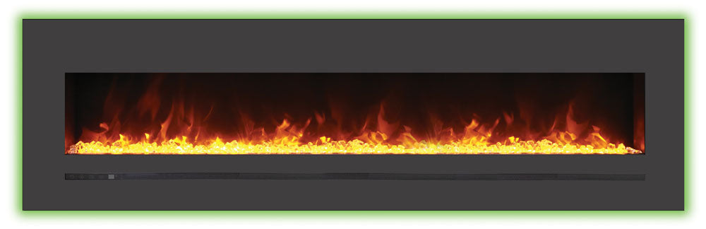 Sierra Flame WM-FML-72-7823-STL Linear Electric Fireplace