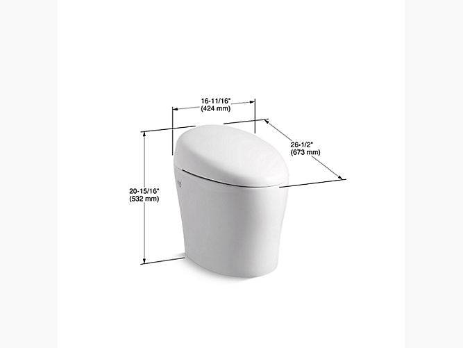 Kohler Karing Intelligent Compact Elongated 1.28 Gpf Toilet - Renoz