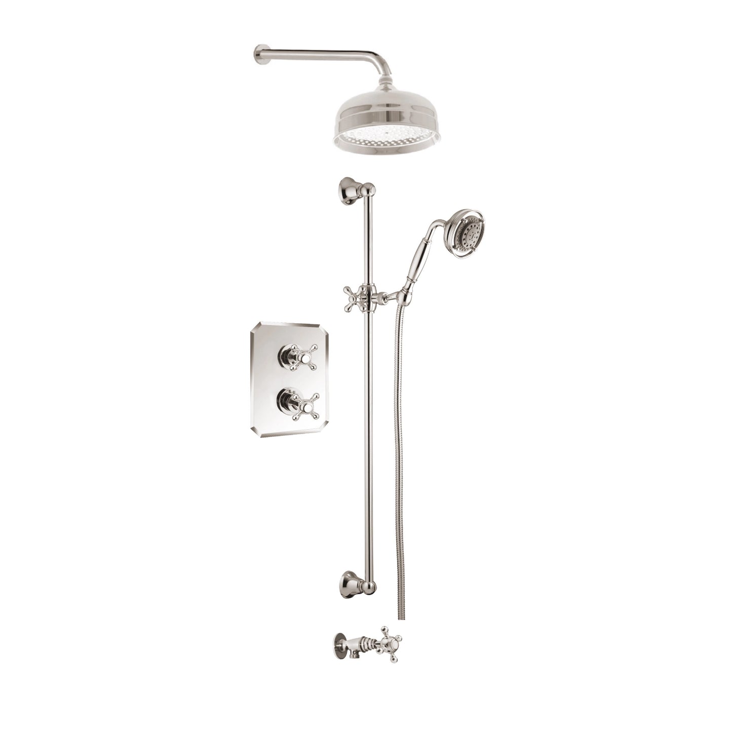 Ensemble de douche Aquadesign Products (Julia 37JX), nickel poli