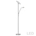 Dainolite Mother and Son LED Floor Lamp, Satin Nickel Finish - Renoz