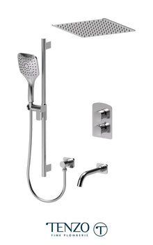 Tenzo - Delano Pressure Balanced T-box Shower Kit With 3 Functions - DEPB33-511655