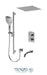 Tenzo - Delano Pressure Balanced T-box Shower Kit With 3 Functions - DEPB33-511655