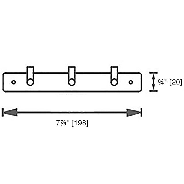 Laloo Triple Hook Strip 8156-3