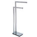 Laloo Floor Stand Double Towel Bar 9000