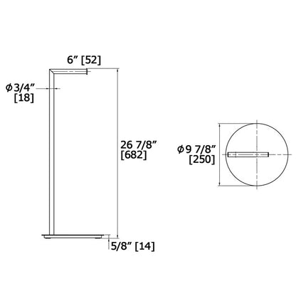 Laloo Floor Stand Paper Holder 9007N