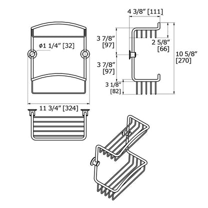 Laloo Double Wire Basket 9107