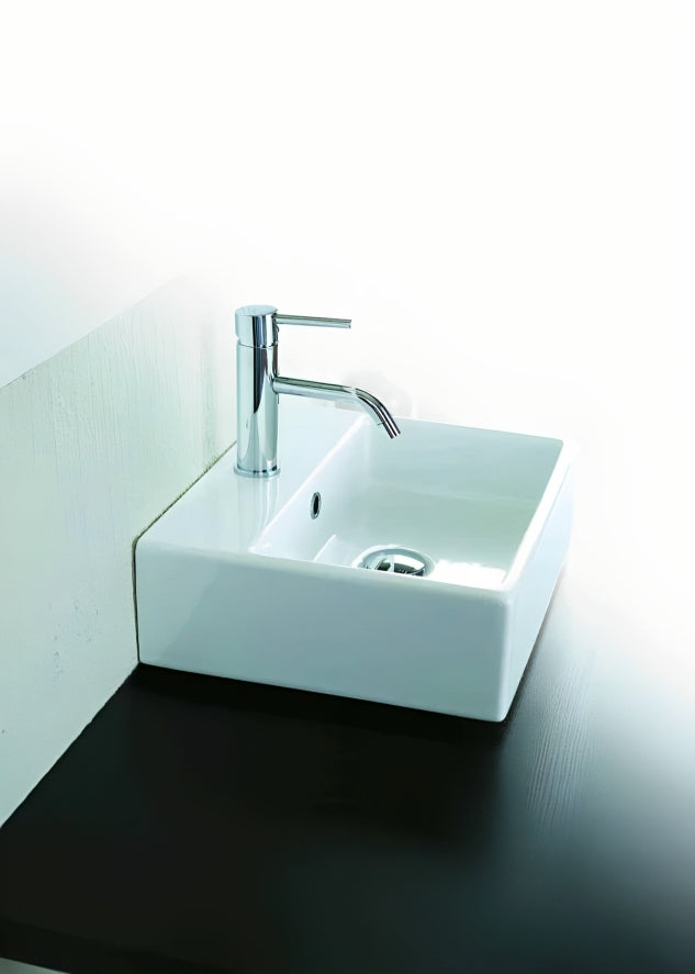 PierDeco Kubik 42 Top Mounted Washbasin Without Overflow - C64303-KUBIK 42