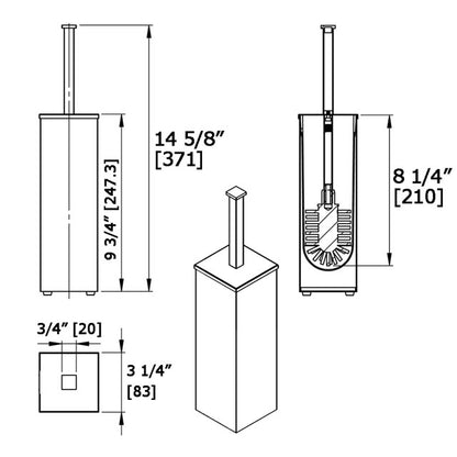 Laloo Bowl Brush and Holder Floor Model 9300