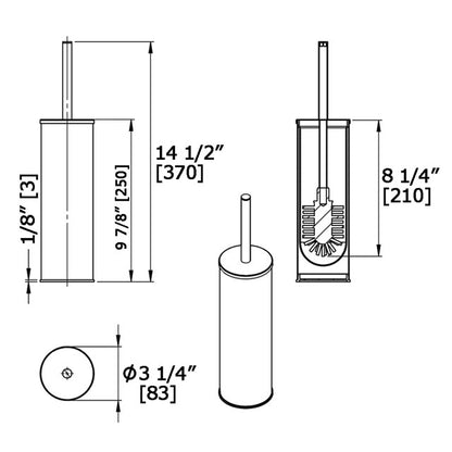 Laloo Bowl Brush and Holder Floor Model 9301