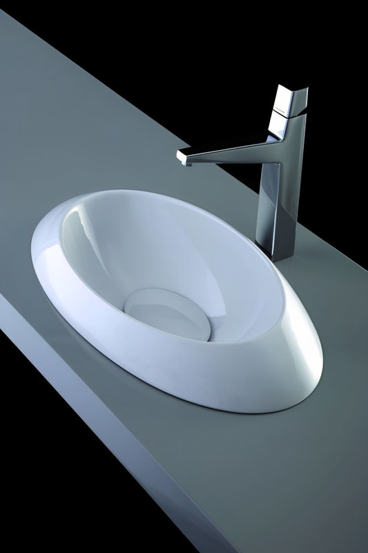 PierDeco Zena, Integrated Washbasin With Ceramic Drain Cover - C53302-ZENA