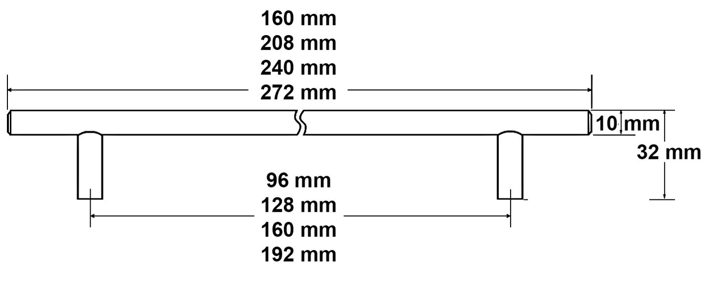 Marathon Hardware Modern Bar Pull 9313