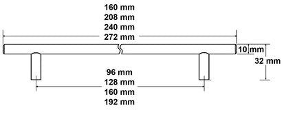 Marathon Hardware Modern Bar Pull 9313