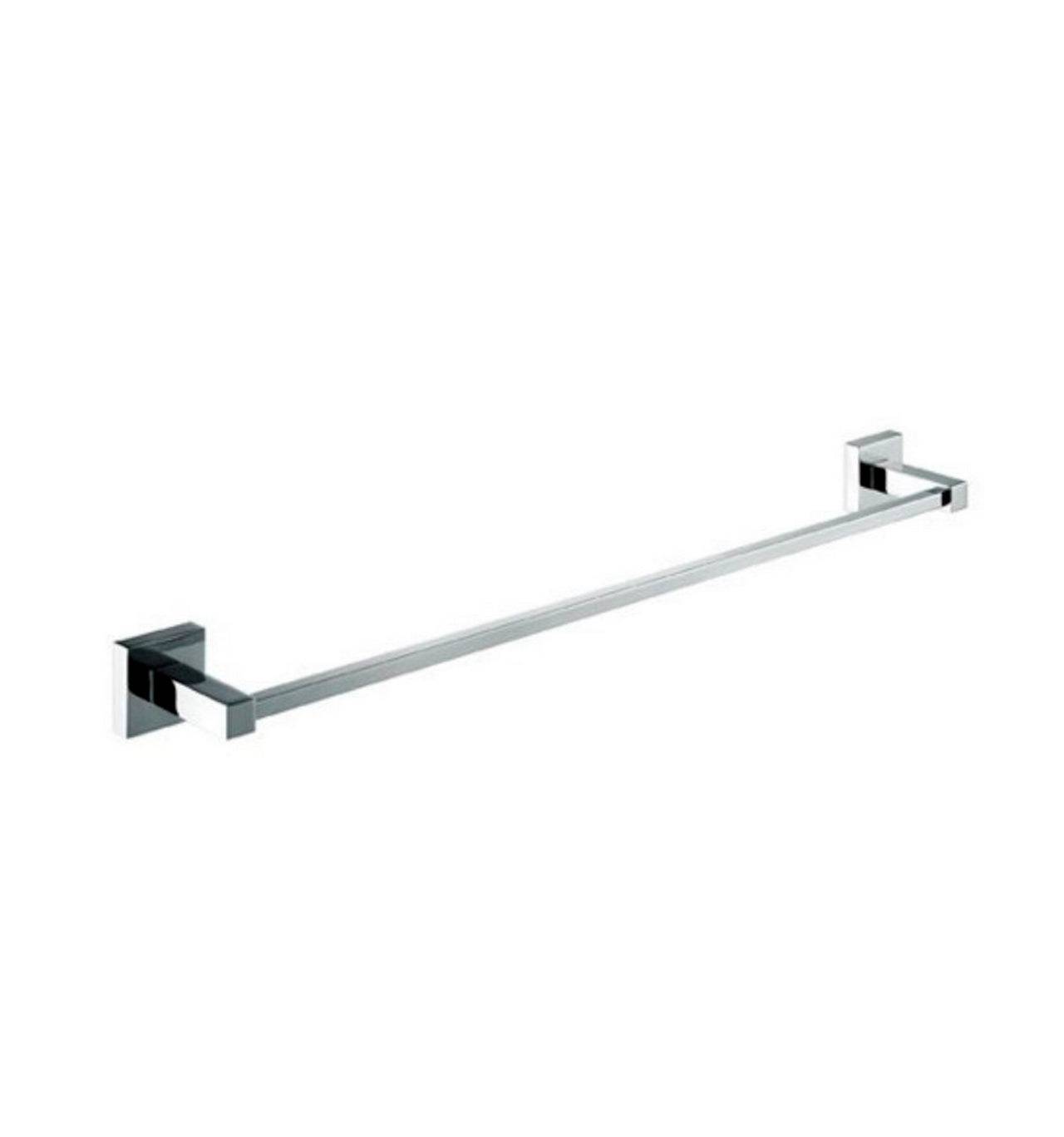 Kube Bath Aqua Piazza 26 Inch Towel Bar – Chrome - Renoz