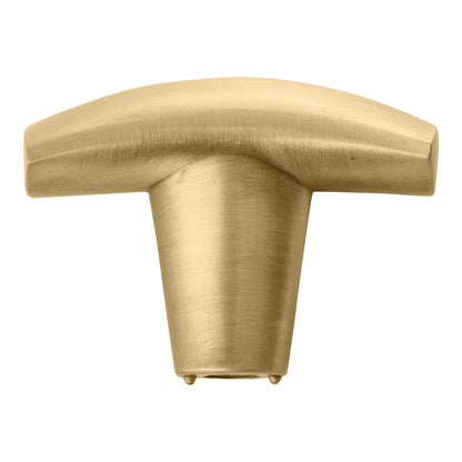 Marathon Hardware Dunbar Modern T-Knob (9370) - Brushed Brass