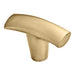 Marathon Hardware Dunbar Modern T-Knob (9370) - Brushed Brass