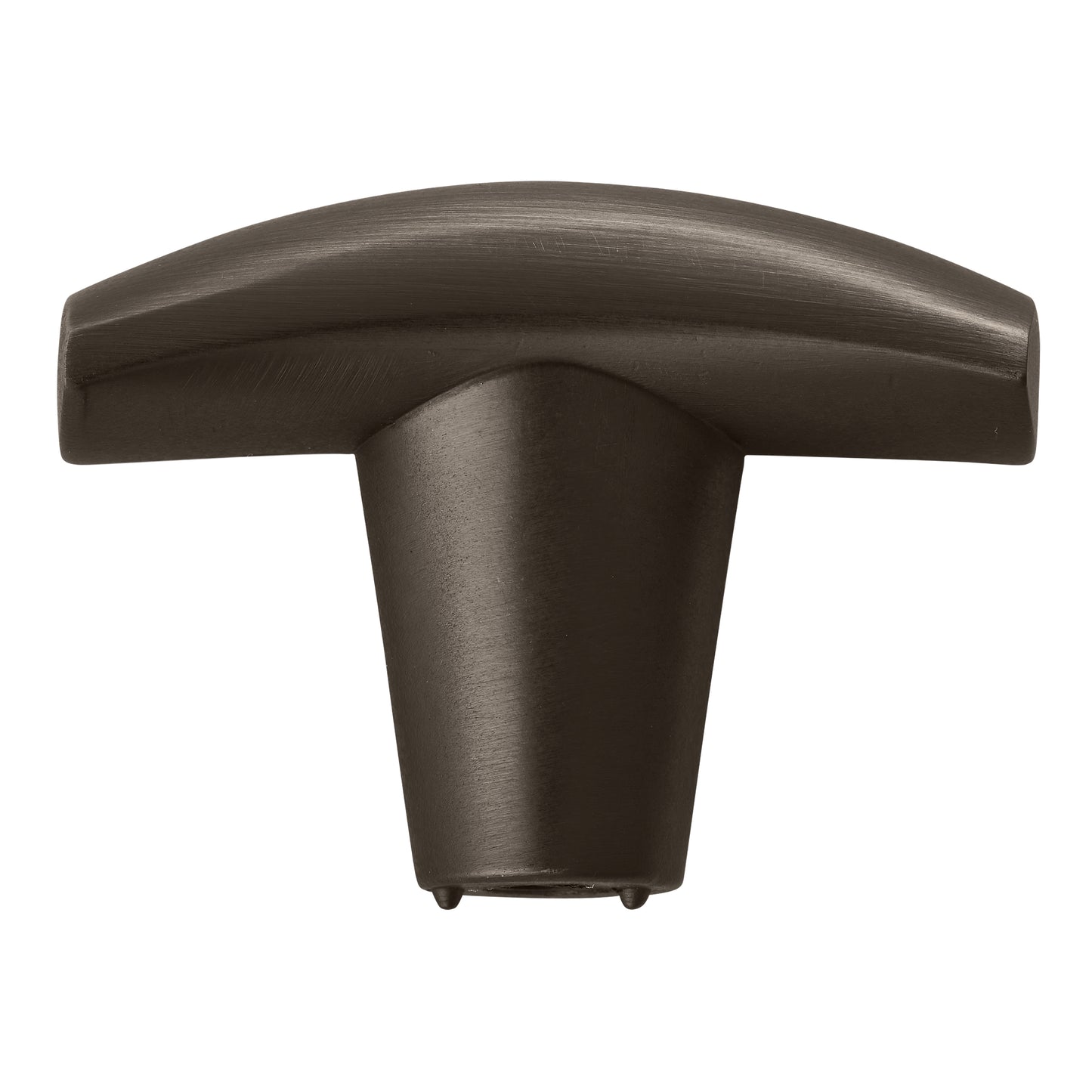 Marathon Hardware Dunbar Modern T-Knob (9370) - Matte Brushed Black Silver