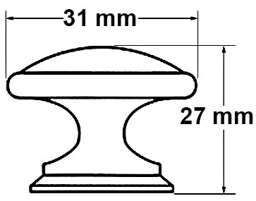 Bouton classique Linwood de Marathon Hardware (9669) - Nickel satiné brossé